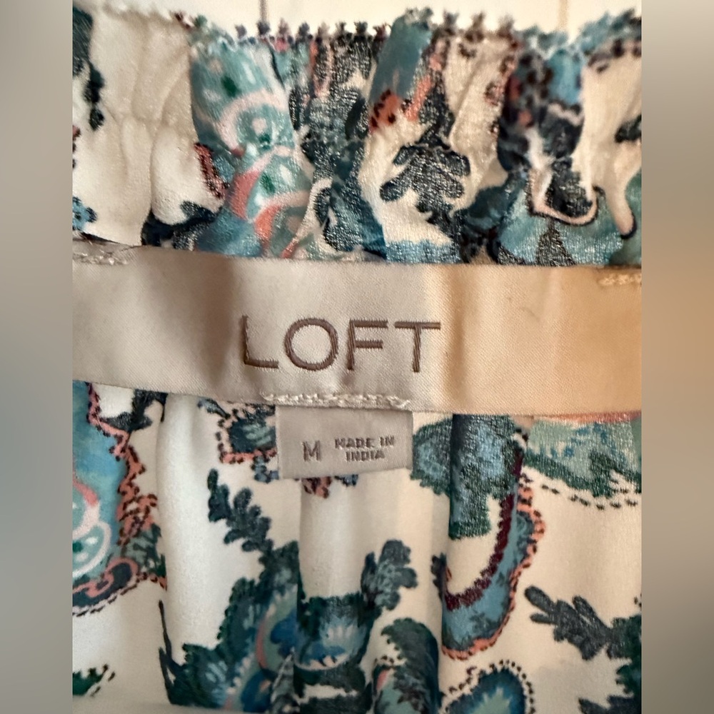 Loft Paisley Ruffle Neck Top - Picture 3 of 7